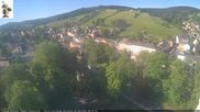 Archiviertes Webcam Bild: Rathaus Eibenstock: Blick Skihang am 28.05.2026 um 08:47 Uhr
