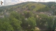 Archiviertes Webcam Bild: Rathaus Eibenstock: Blick Skihang am 11.06.2026 um 14:04 Uhr
