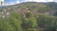 Archiviertes Webcam Bild: Rathaus Eibenstock: Blick Skihang am 11.06.2026 um 16:04 Uhr