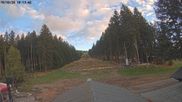 Archived webcam image showing Ski slope at Erbeskopf mountain on 10 Oct 2026 at 18:49