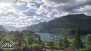 Archived webcam image showing Weesen Lake on 14 Jun 2026 at 08:25