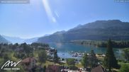 Archived webcam image showing Weesen Lake on 12 Jul 2026 at 10:32