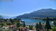 Archived webcam image showing Weesen Lake on 12 Jul 2026 at 12:32