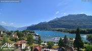 Archived webcam image showing Weesen Lake on 12 Jul 2026 at 14:32