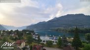 Archived webcam image showing Weesen Lake on 14 Jul 2026 at 06:54
