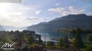 Archived webcam image showing Weesen Lake on 14 Jul 2026 at 08:54