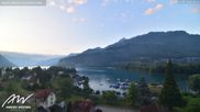 Archived webcam image showing Weesen Lake on 1 Aug 2026 at 06:55