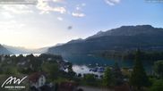 Archived webcam image showing Weesen Lake on 1 Aug 2026 at 07:55