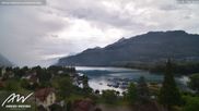 Archived webcam image showing Weesen Lake on 1 Aug 2026 at 10:55