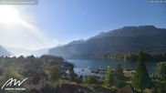 Archived webcam image showing Weesen Lake on 13 Aug 2026 at 08:39