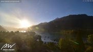 Archived webcam image showing Weesen Lake on 12 Oct 2026 at 08:36