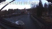 Archived webcam image showing Restaurant at Kreuzberg mountain on 26 Feb 2026 at 08:56