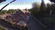Archived webcam image showing Restaurant at Kreuzberg mountain on 28 May 2026 at 08:31