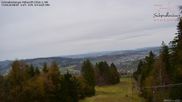 Archived webcam image showing Schmallenberg ski lift and slope on 13 Apr 2026 at 08:52