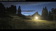 Archived webcam image showing Base station Haldenköpfle - Mountain hut on 8 Jul 2026 at 00:10
