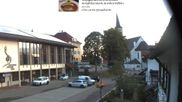 Archived webcam image showing Town hall and church, Schoenwald on 26 Aug 2026 at 07:47