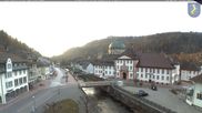 Archived webcam image showing Main street of St Blasien Menzenschwand on 25 Mar 2026 at 07:14