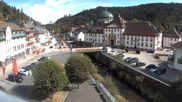Archived webcam image showing Main street of St Blasien Menzenschwand on 22 Aug 2026 at 16:13