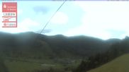 Archived webcam image showing Menzenschwand, top station Moesle on 13 Jun 2026 at 08:55