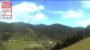 Archived webcam image showing Menzenschwand, top station Moesle on 13 Jun 2026 at 12:55