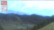 Archived webcam image showing Menzenschwand, top station Moesle on 11 Oct 2026 at 18:39