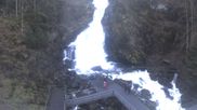 Archived webcam image showing Waterfall in Triberg on Feb 26, 2026 at 2:46 PM