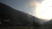 Archived webcam image showing Disentis village on 28 May 2026 at 07:12