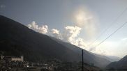 Archived webcam image showing Disentis village on 28 May 2026 at 08:12