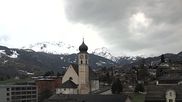 Archiviertes Webcam Bild: Disentis Kirche am 12.04.2026 um 12:56 Uhr