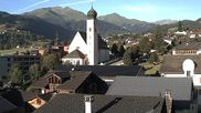 Archiviertes Webcam Bild: Disentis Kirche am 12.07.2026 um 07:39 Uhr