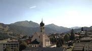 Archiviertes Webcam Bild: Disentis Kirche am 12.07.2026 um 16:39 Uhr