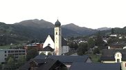 Archived webcam image showing church of Disentis on 15 Sep 2026 at 07:48