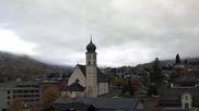 Archived webcam image showing church of Disentis on 30 Oct 2026 at 07:05