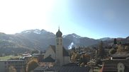 Archived webcam image showing church of Disentis on 30 Oct 2026 at 12:05