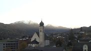 Archived webcam image showing church of Disentis on 30 Oct 2026 at 16:05