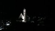 Archived webcam image showing church of Disentis on 30 Oct 2026 at 18:05