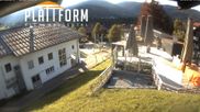Archived webcam image showing Snow Bar Riezlern on 8 Aug 2026 at 18:35