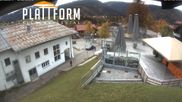 Archived webcam image showing Snow Bar Riezlern on 23 Oct 2026 at 16:47