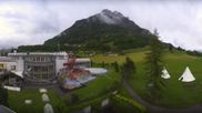 Archived webcam image showing Swiss Holiday Park Stoos on 14 May 2026 at 07:54
