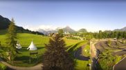 Archived webcam image showing Swiss Holiday Park Stoos on 28 May 2026 at 08:32
