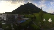 Archived webcam image showing Swiss Holiday Park Stoos on 3 Aug 2026 at 07:20