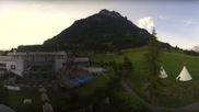 Archived webcam image showing Swiss Holiday Park Stoos on 4 Aug 2026 at 08:37