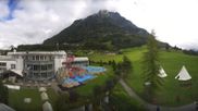 Archived webcam image showing Swiss Holiday Park Stoos on 9 Oct 2026 at 14:51