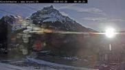 Archived webcam image showing Base station of the Brunni cable car on 26 Feb 2026 at 08:12