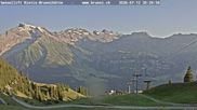 Archived webcam image showing Chair lift Brunni on 12 Jul 2026 at 20:43