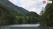 Archived webcam image showing Oetztal: View Lake Piburg on 8 May 2026 at 13:36