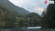 Archived webcam image showing Oetztal: View Lake Piburg on 23 Jul 2026 at 07:55