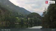 Archived webcam image showing Oetztal: View Lake Piburg on 23 Jul 2026 at 08:55