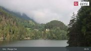Archived webcam image showing Oetztal: View Lake Piburg on 6 Aug 2026 at 09:04