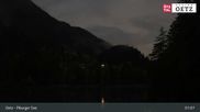 Archived webcam image showing Oetztal: View Lake Piburg on 24 Oct 2026 at 01:20